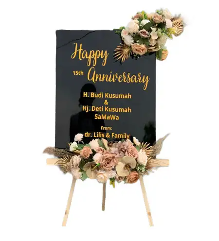 Papan Bunga Akrilik Menanggal