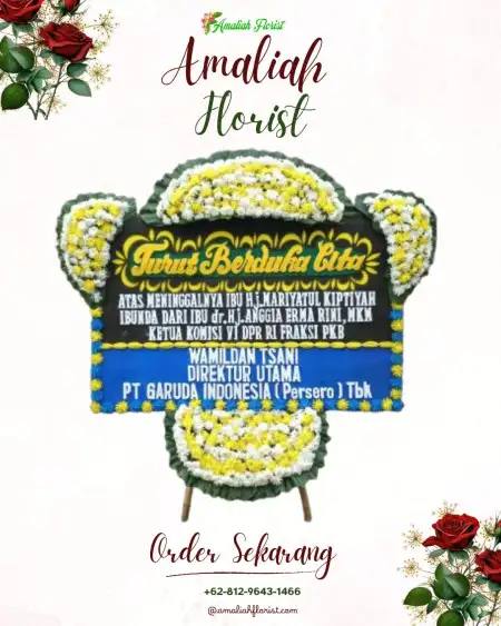 Papan Bunga Duka Menanggal